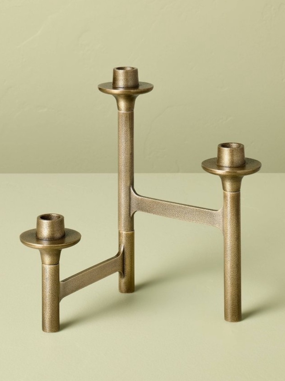 New! 3ct Taper Brass Candelabra - Hearth & Hand™ with Magnolia